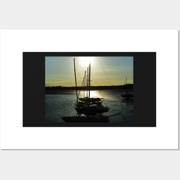 Low Light at Beadnell Harbour Wall Art by Ladymoose